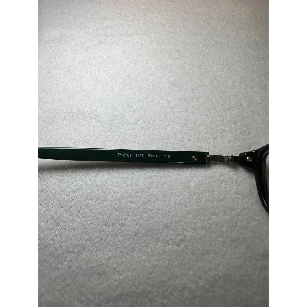 Tory Burch TY2101 Tortoise‎ Green Eyeglasses Frames with Orange Saffiano Case